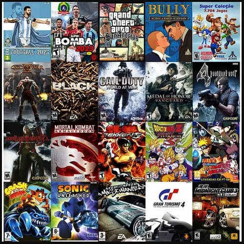 20 Jogos Ps2 Compatível C/ Playstation 2 - A Escolha